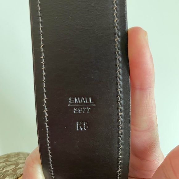 Coach Monogram Canvas & Leather Belt - Picture 2 of 3